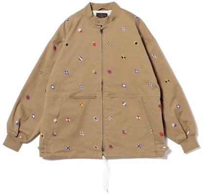 Beams 全刺绣喷墨印花夹克 米色 (). 3818004113924 Buy Beams 全刺绣喷墨印花夹克 米色 (). 3818004113924
