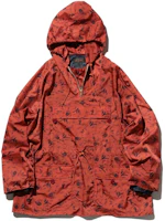 Beams All-Over Print Half-Zip Hoodie Jacket with Raglan Sleeves 38-18-0384-139 Beams All-Over Print Half-Zip Hoodie Jacket with Raglan Sleeves 38-18-0384-139