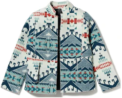 Beams All-Over Print Stand Collar Casual Jacket Green () 23-16-0932-693 Beams All-Over Print Stand Collar Casual Jacket Green () 23-16-0932-693