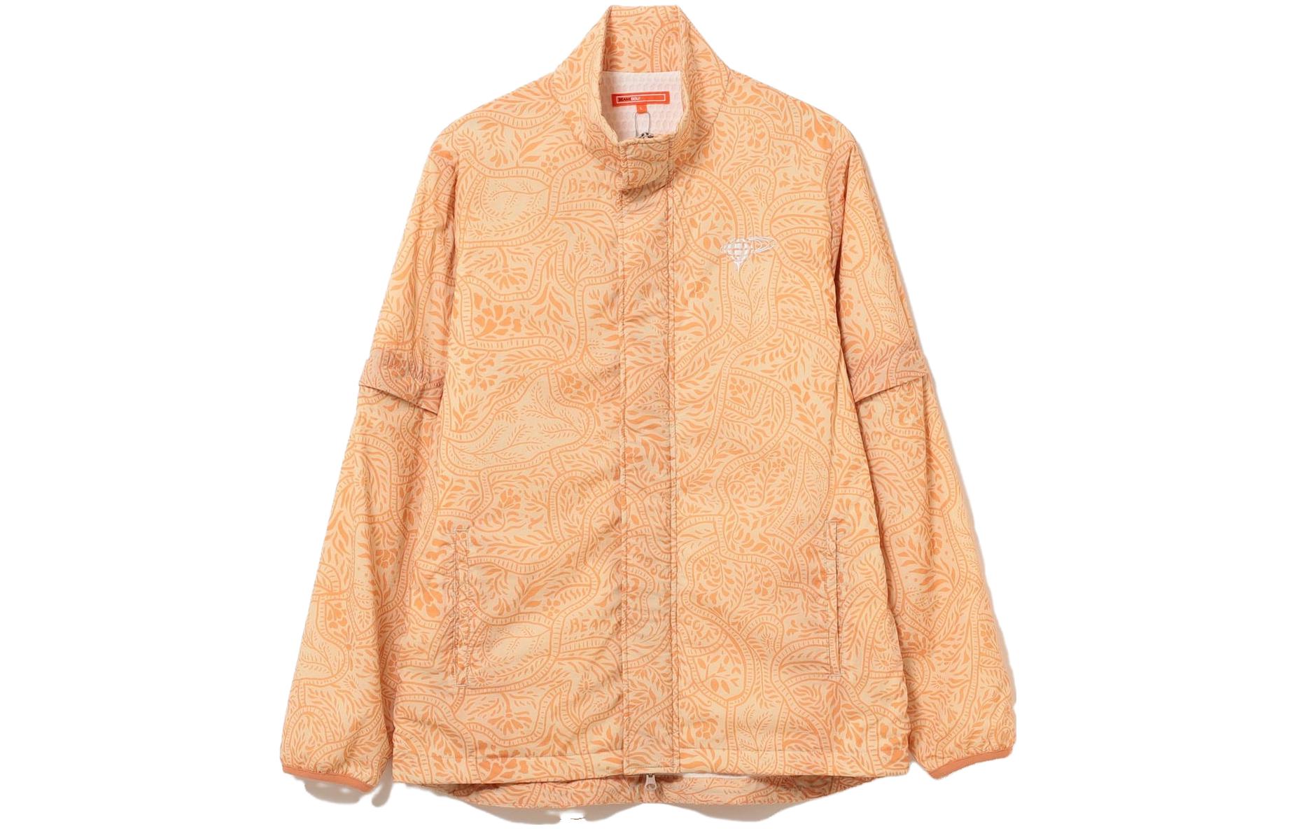 Beams All-Over Print Stand Collar Zipper Jacket 82-18-0022-803