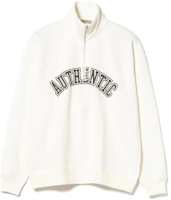 Beams Alphabet Print Half-Zip Pullover Sweatshirt 51-13-0016-222 Beams Alphabet Print Half-Zip Pullover Sweatshirt 51-13-0016-222