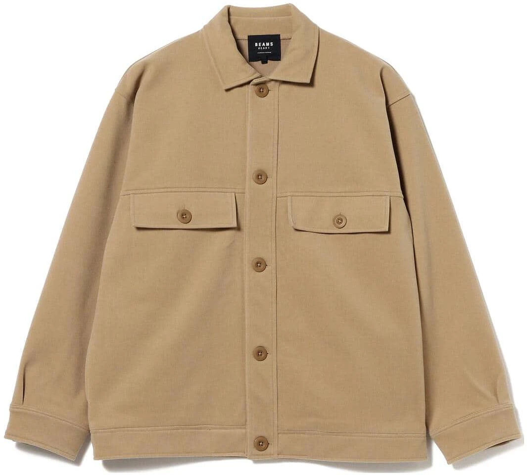 beams-beige-solid-color-single-breasted-long-sleeve-jacket-4213049713820