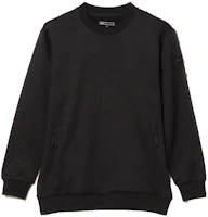 Beams Black Crewneck Sweatshirt with Solid Color and Sleeve Label. 8413000144419 Beams Black Crewneck Sweatshirt with Solid Color and Sleeve Label. 8413000144419