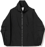 Beams Black High-Neck Zip-Up Jacket 23-18-0116-262 Beams Black High-Neck Zip-Up Jacket 23-18-0116-262