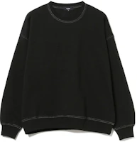 Beams Black Loose Fit Crewneck Long Sleeve Sweatshirt 4213050522219 Beams Black Loose Fit Crewneck Long Sleeve Sweatshirt 4213050522219