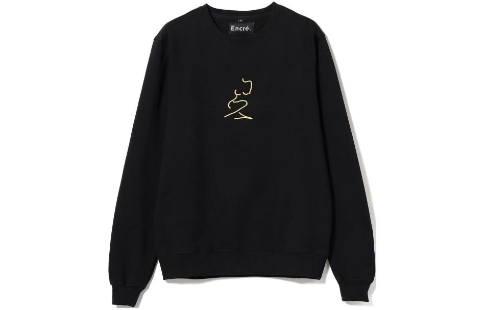 Beams Black Solid Crewneck Pullover Sweatshirt 51-13-0034-311