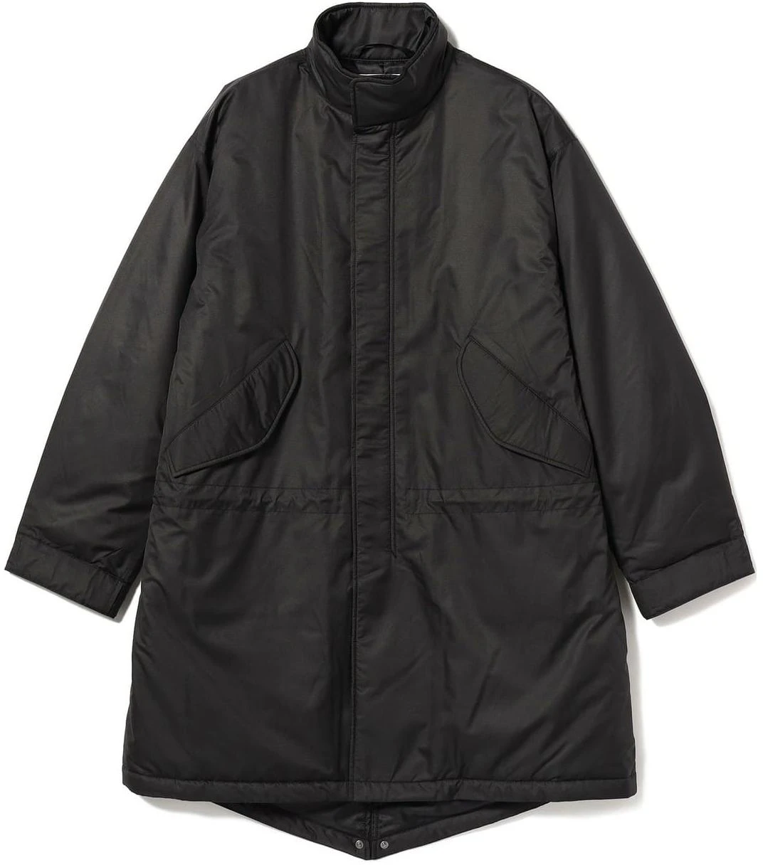 beams-black-solid-stand-collar-zip-long-sleeve-jacket-for-men-91-19-0058-277