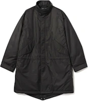 Beams Black Solid Stand Collar Zip Long Sleeve Jacket for Men 91-19-0058-277 Beams Black Solid Stand Collar Zip Long Sleeve Jacket for Men 91-19-0058-277