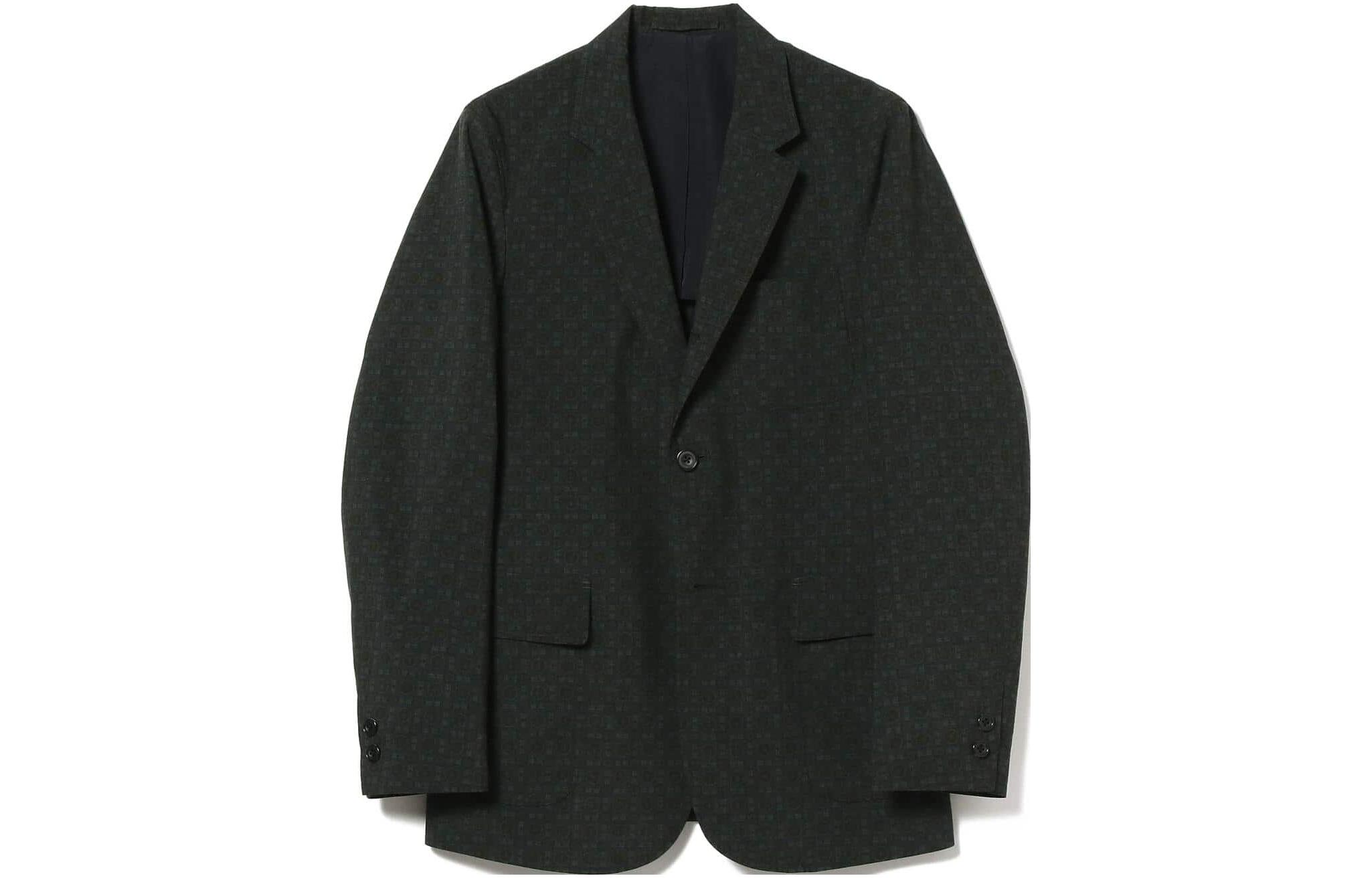 Beams Black Solid Two-Button Long Sleeve Jacket 3816019080379