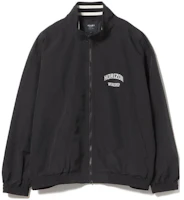 Beams Black Stand Collar Loose Fit Solid Jacket 4218003463919 Beams Black Stand Collar Loose Fit Solid Jacket 4218003463919