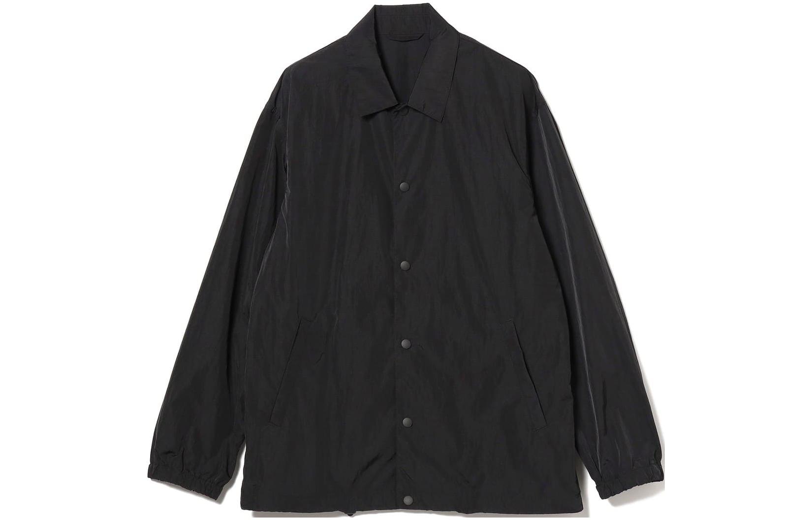 Beams by B:MING Black Solid Pocket Button Casual Jacket 9118003680319