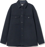 Beams by B:MING Navy Blue Loose-Fit Button-Up Collar Jacket. 9218036814779 Beams by B:MING Navy Blue Loose-Fit Button-Up Collar Jacket. 9218036814779