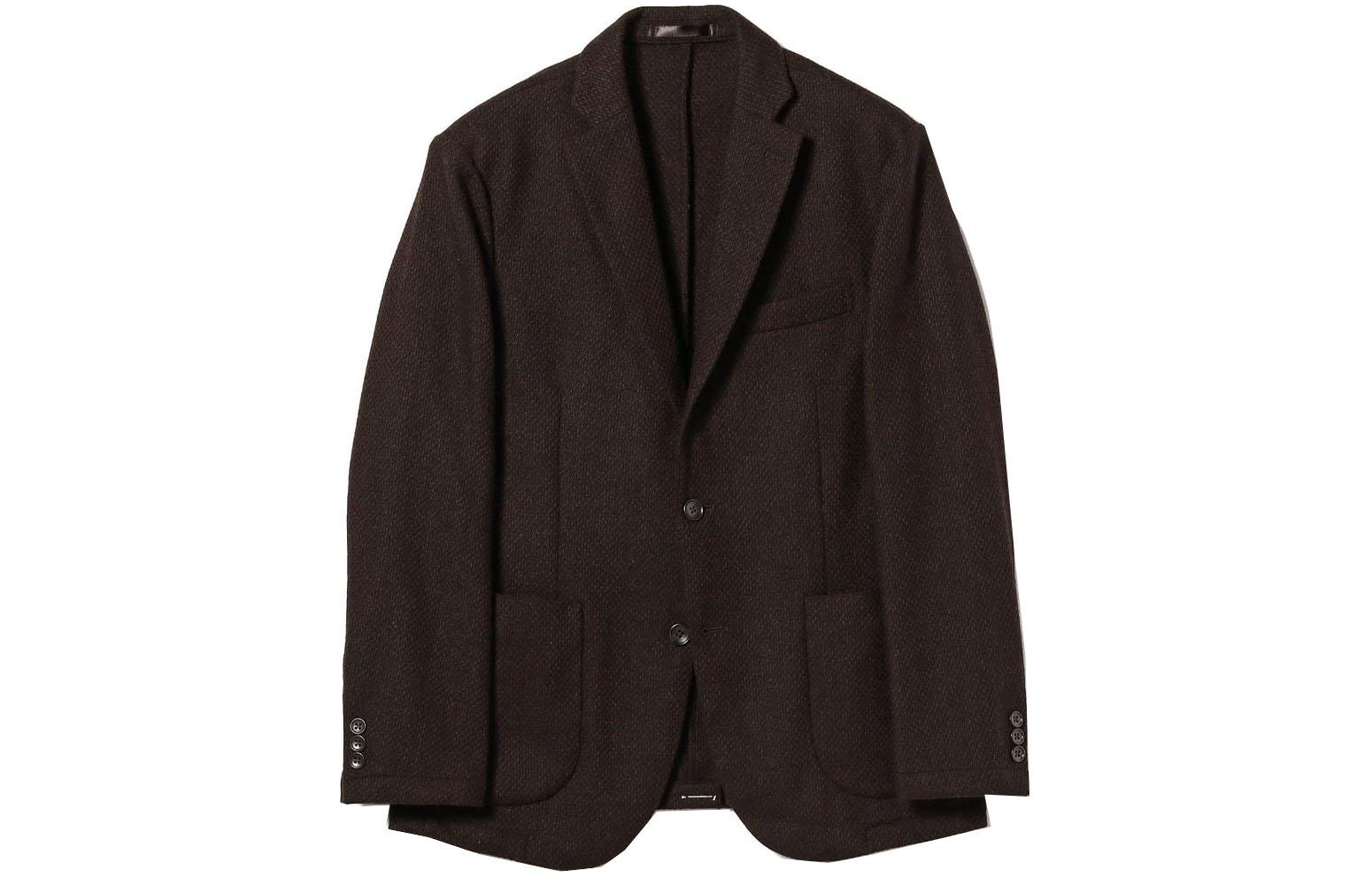 Beams by B:MING Single-Breasted Pocket Jacket Dark Brown Long Sleeve 9116030280329