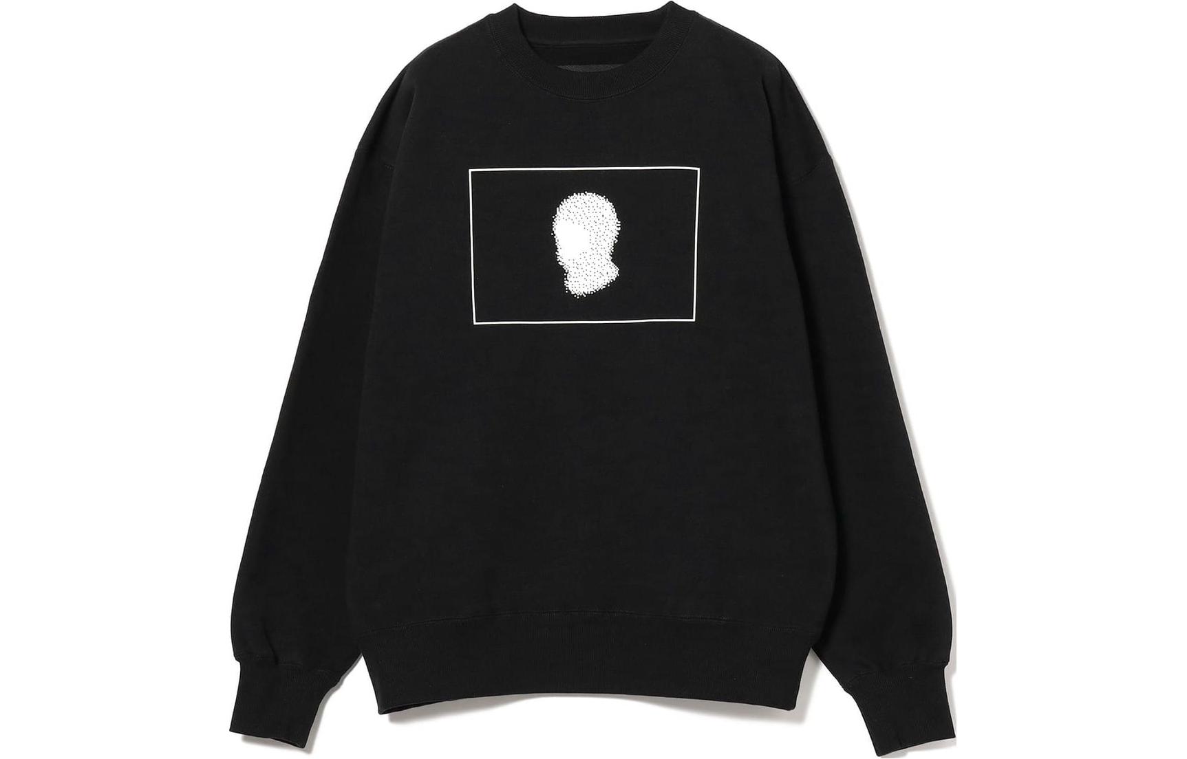 Beams Cartoon Graphic Crewneck Pullover Sweatshirt Black (). 75130560146-19