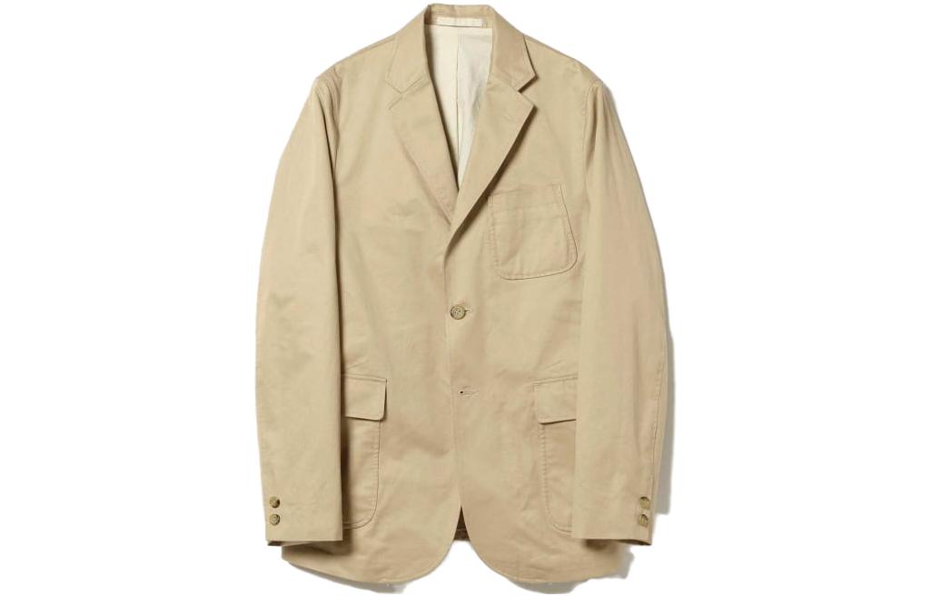 Beams Casual Long-Sleeve Jacket Light Brown. 3816017780320