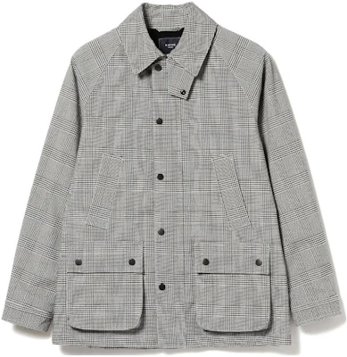 Beams 格紋長袖鈕扣外套 白/黑 9118002627790 Buy Beams 格紋長袖鈕扣外套 白/黑 9118002627790