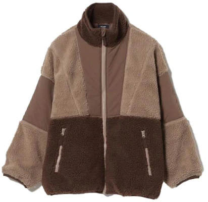 Beams 拼色立領拉鍊外套 棕色 4213051314728 Buy Beams 拼色立領拉鍊外套 棕色 4213051314728