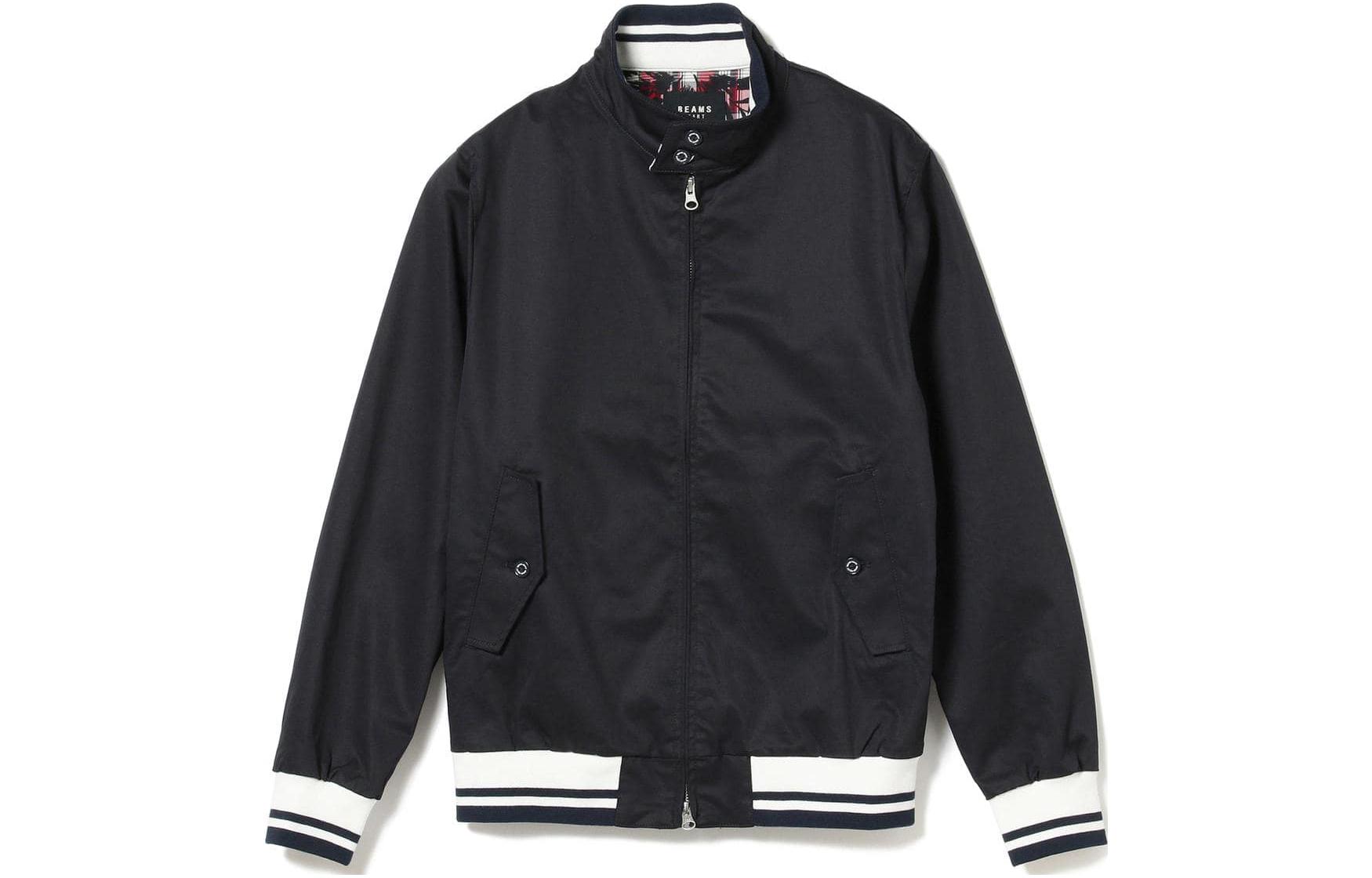 Beams Colorblock Zip Jacket Navy Blue ( Long Sleeve) 4218024941379