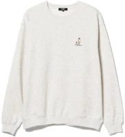 Beams Crewneck Pullover Sweatshirt with Solid Color Letter Print. 42-13-0052-819 Beams Crewneck Pullover Sweatshirt with Solid Color Letter Print. 42-13-0052-819