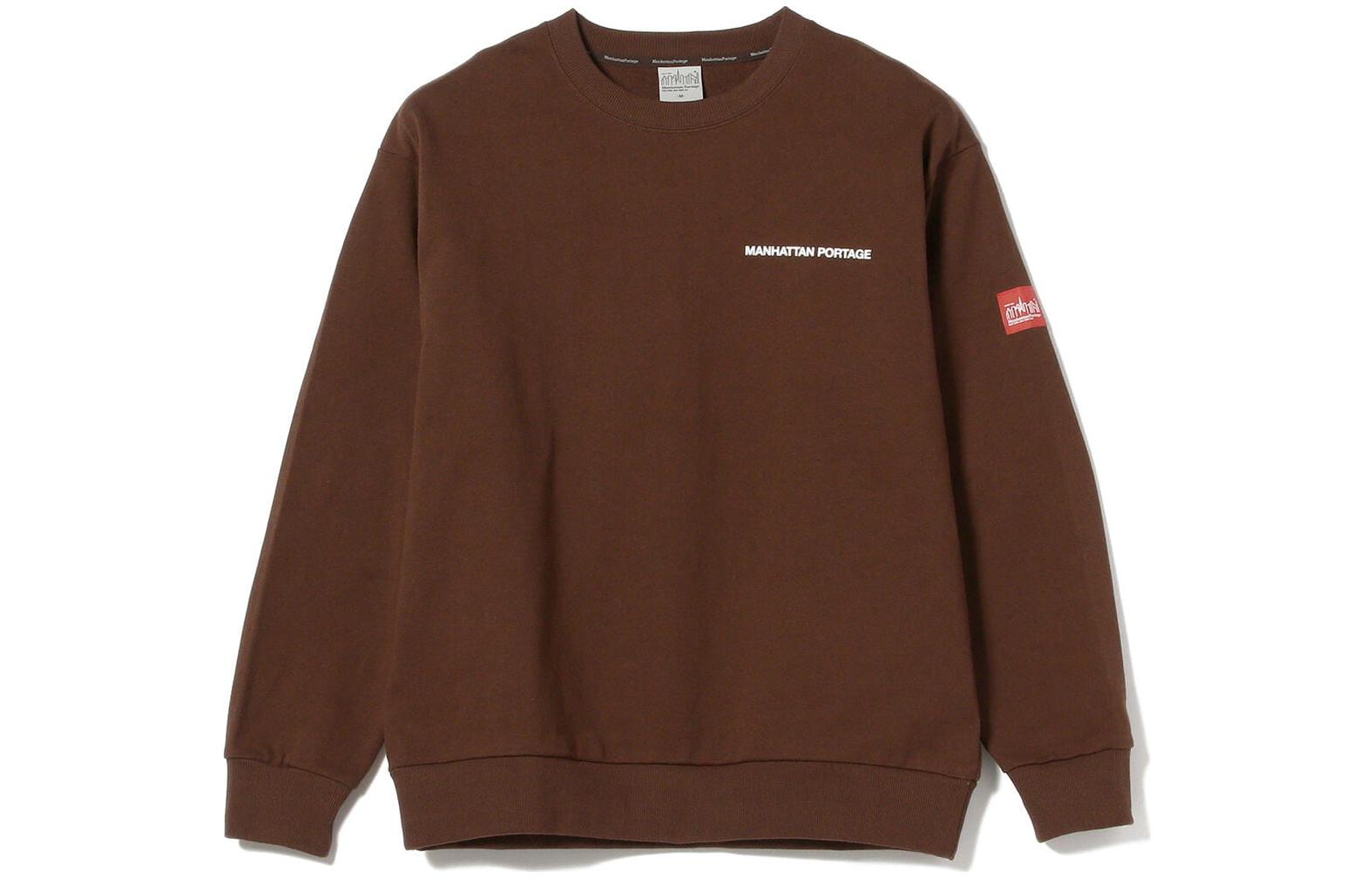 Beams Crewneck Sweatshirt with Embroidered Letter Logo Applique 92-13-0296-647