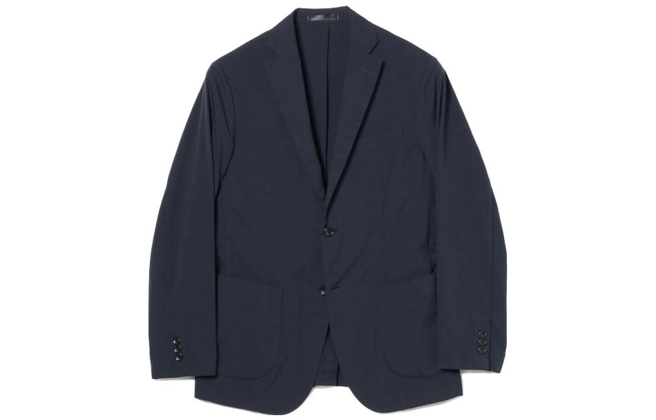 Beams Dark Blue Button-Up Collared Jacket 9116028880379