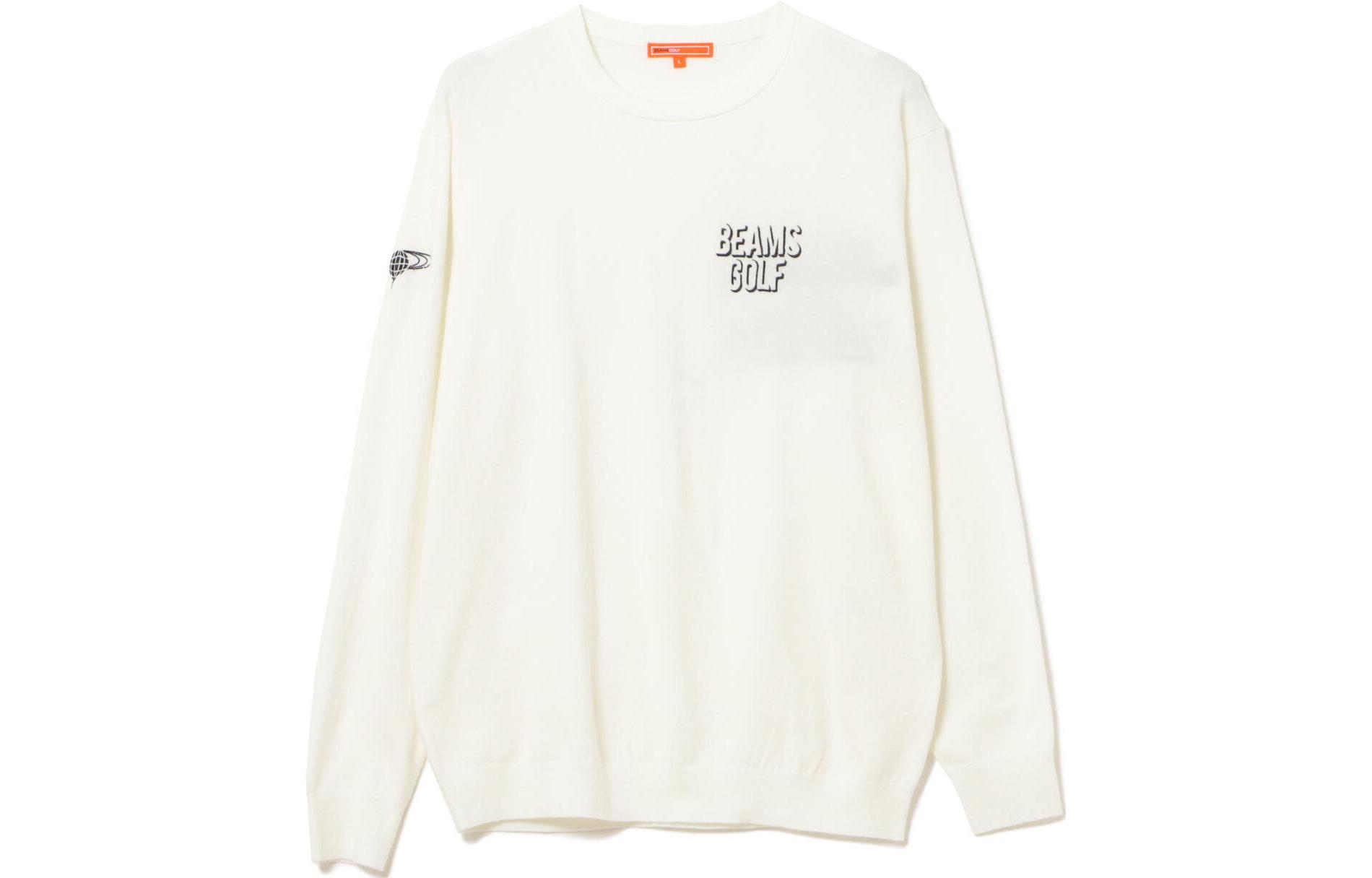 Beams Diana Gown Multicolor Letter Print Loose Long Sleeve Sweatshirt Men. 82-15-0013-647