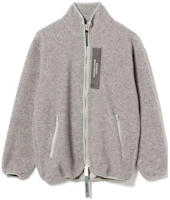 Beams Full-Zip High Neck Jacket Gray 36-18-0693-249 Beams Full-Zip High Neck Jacket Gray 36-18-0693-249