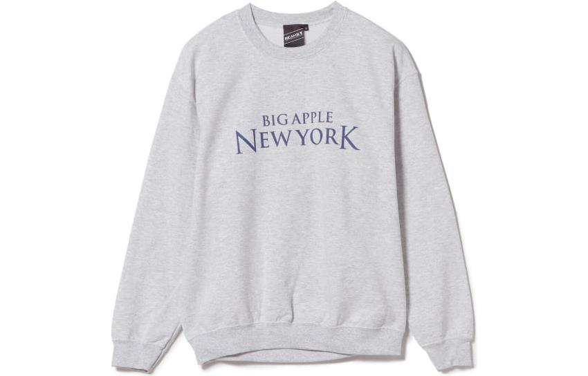 Beams FW22 Letter Print Crewneck Pullover Sweatshirt . 75-13-0113-049