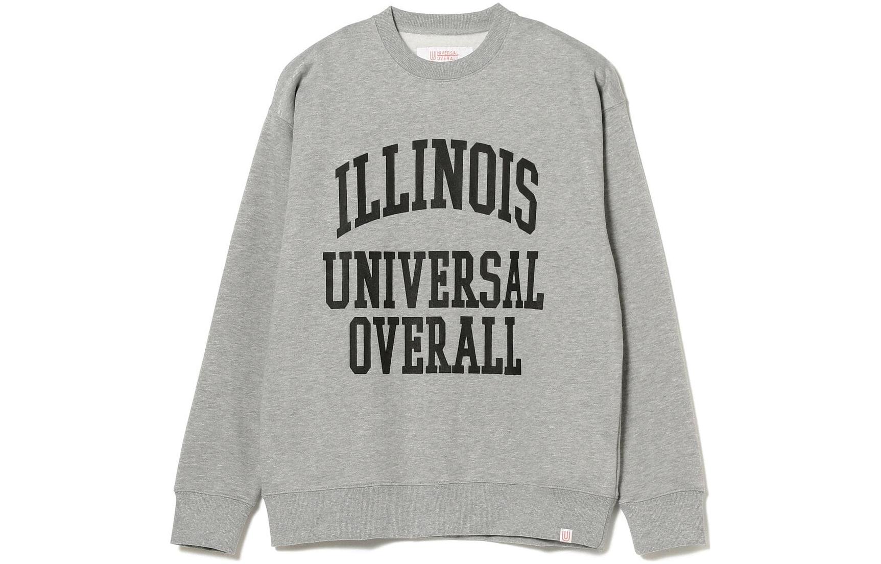 Beams FW22 Letter Print Crewneck Pullover Sweatshirt 92-13-0117-498