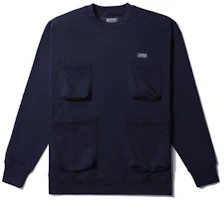 Beams FW22 Plain Pocket Crewneck Pullover Sweatshirt Mens 4BESW134459XH Beams FW22 Plain Pocket Crewneck Pullover Sweatshirt Mens 4BESW134459XH