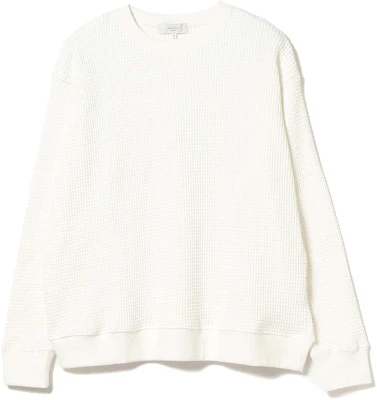 Beams FW22 Plain Waffle Long-Sleeve Crewneck Sweatshirt Men 92-13-0247-147 Buy Beams FW22 Plain Waffle Long-Sleeve Crewneck Sweatshirt Men 92-13-0247-147