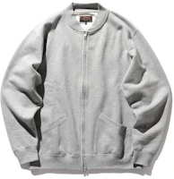 Beams FW22 Plain Zip Cotton Sweatshirt Jacket - Gray 38-13-0028-048 Beams FW22 Plain Zip Cotton Sweatshirt Jacket - Gray 38-13-0028-048