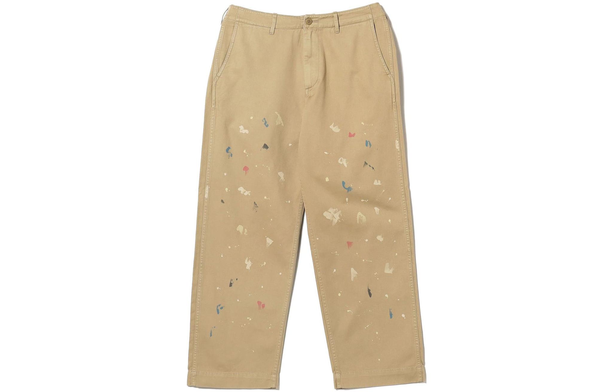 BEAMS FW23 Paint Splatter Loose Fit Casual Pants 11-23-0342-791
