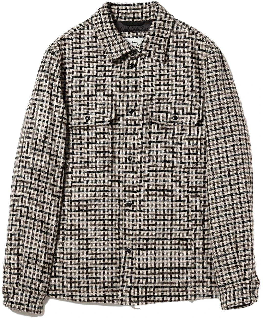 beams-fw-23-plaid-button-up-long-sleeve-jacket-cream-brown-21-18-0691-089