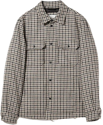 Beams FW23 Jaket Lengan Panjang Kotak-Kotak Cream Brown. 21-18-0691-089 Buy Beams FW23 Jaket Lengan Panjang Kotak-Kotak Cream Brown. 21-18-0691-089