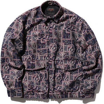 빔스 FW23 퍼플 패턴 풀프린트 긴팔 재킷. 38-18-0387-874 Buy 빔스 FW23 퍼플 패턴 풀프린트 긴팔 재킷. 38-18-0387-874