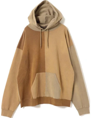 Beams FW24 Loose Fit Colorblock Hoodie Light Brown. 11-13-0939-146-20 Buy Beams FW24 Loose Fit Colorblock Hoodie Light Brown. 11-13-0939-146-20