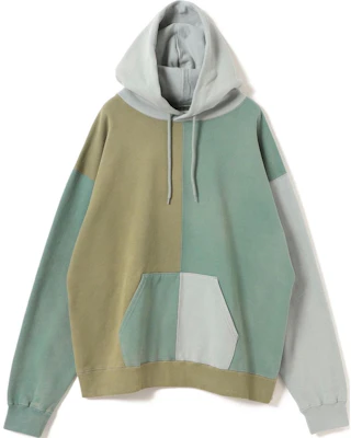 Beams FW24 Olive Colorblock Loose-Fit Hoodie. 11-13-0939-146-67 Buy Beams FW24 Olive Colorblock Loose-Fit Hoodie. 11-13-0939-146-67