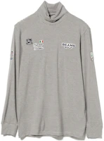 Beams Golf Purple Label Striped Print High Neck Long Sleeve Sweatshirt Men 84-14-0034-444 Beams Golf Purple Label Striped Print High Neck Long Sleeve Sweatshirt Men 84-14-0034-444