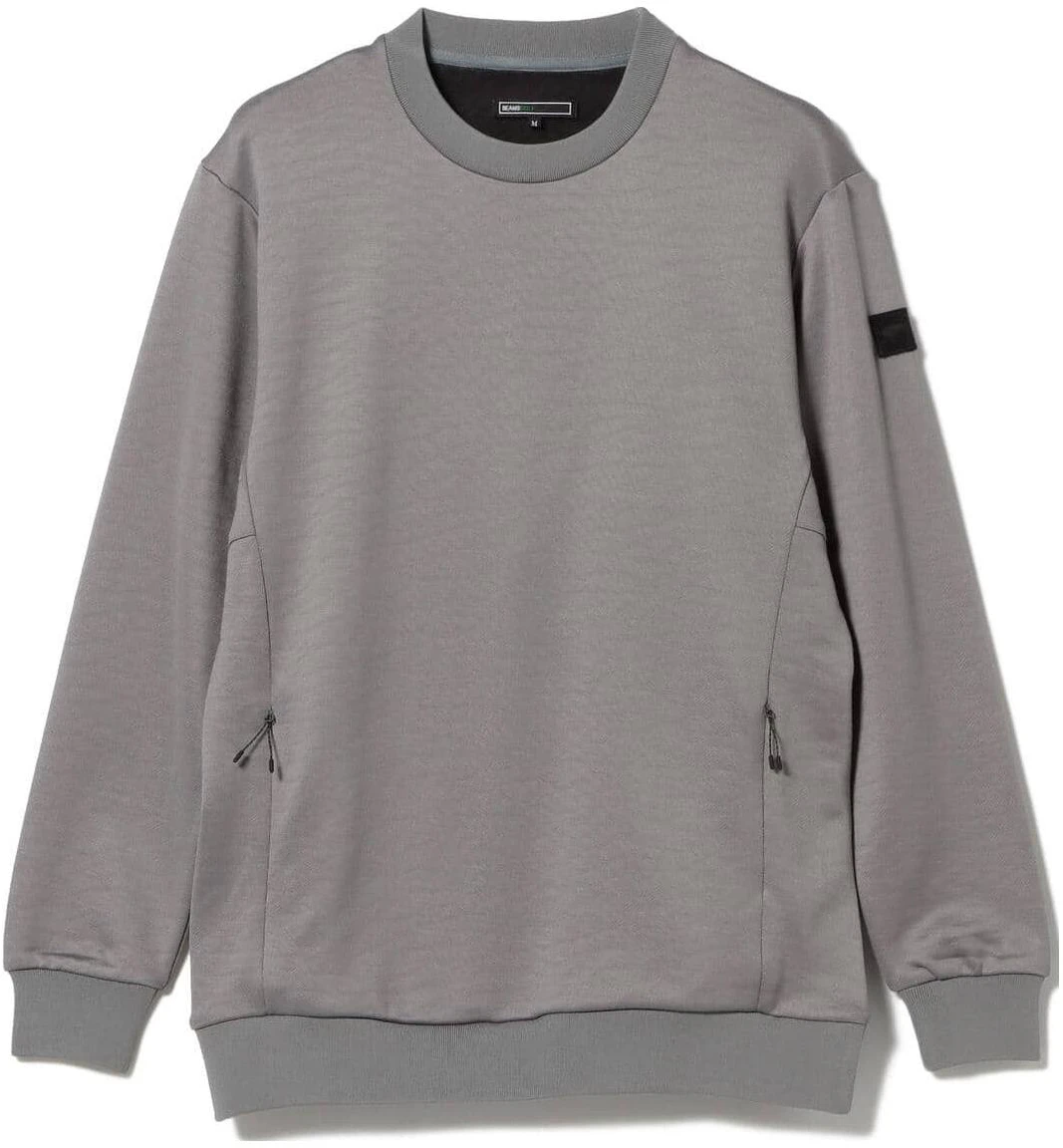 beams-gray-striped-crewneck-pullover-sweatshirt-long-sleeve-8413000144415