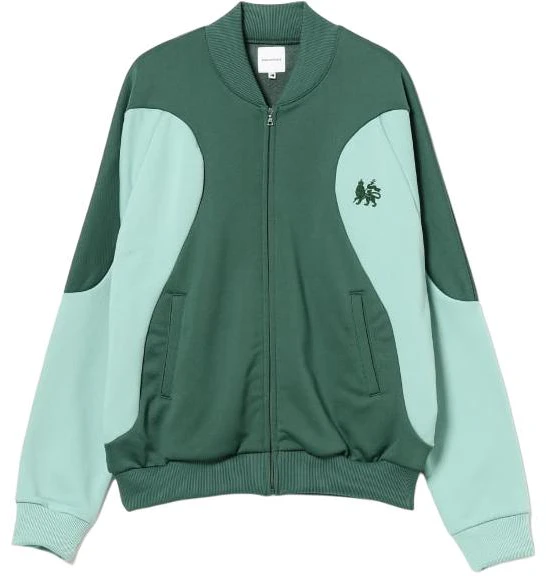 beams-green-patchwork-slim-fit-baseball-collar-jacket-11-13-0754-524