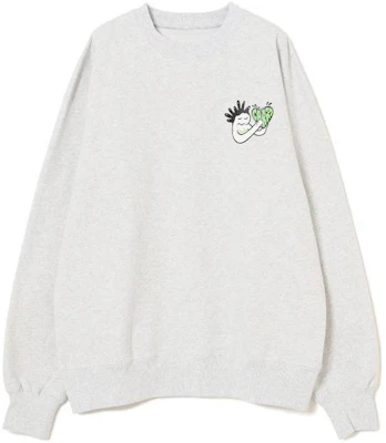 Beams 灰色刺繡圖案印花圓領運動衫 7513056614610 Buy Beams 灰色刺繡圖案印花圓領運動衫 7513056614610