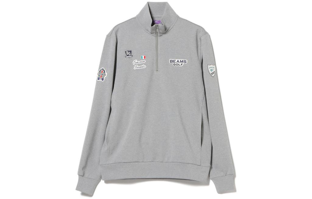 Beams Half-Zip Pullover Long Sleeve Sweatshirt SS23 84-13-0005-437