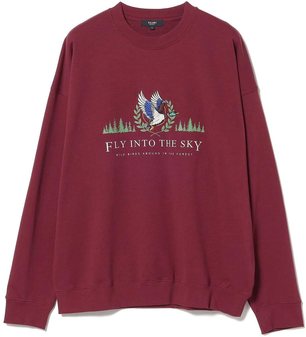 beams-heart-animal-print-crewneck-sweatshirt-red-long-sleeve-4213007524738