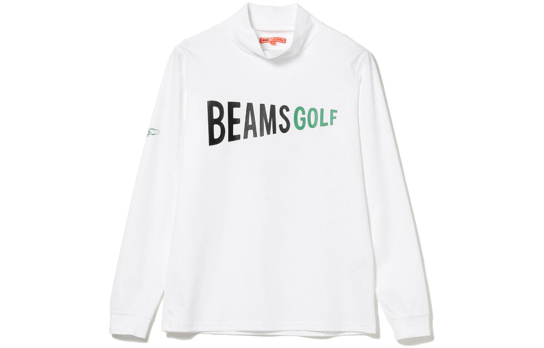 Beams High Neck Pullover Sweatshirt with Letter Print. 82-14-0046-444