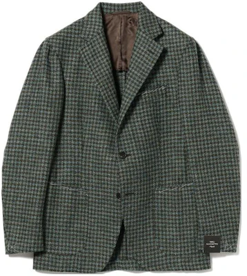 Beams Jaket Kancing Houndstooth Hijau 24-16-0258-495 Buy Beams Jaket Kancing Houndstooth Hijau 24-16-0258-495