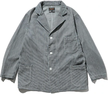 Beams 男款靛藍條紋翻領長袖外套 3816039279178 Buy Beams 男款靛藍條紋翻領長袖外套 3816039279178