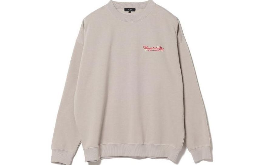 Beams Letter Landscape Print Crewneck Pullover Sweatshirt Long Sleeve 42-13-0064-639