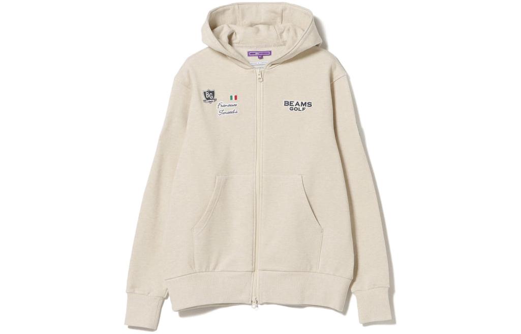 Beams Letter Patch Hooded Zip Jacket 84-13-0006-803
