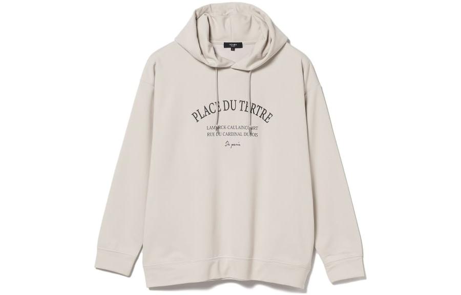 Beams Letter Print Pullover Hoodie Long Sleeve 42-13-0062-639